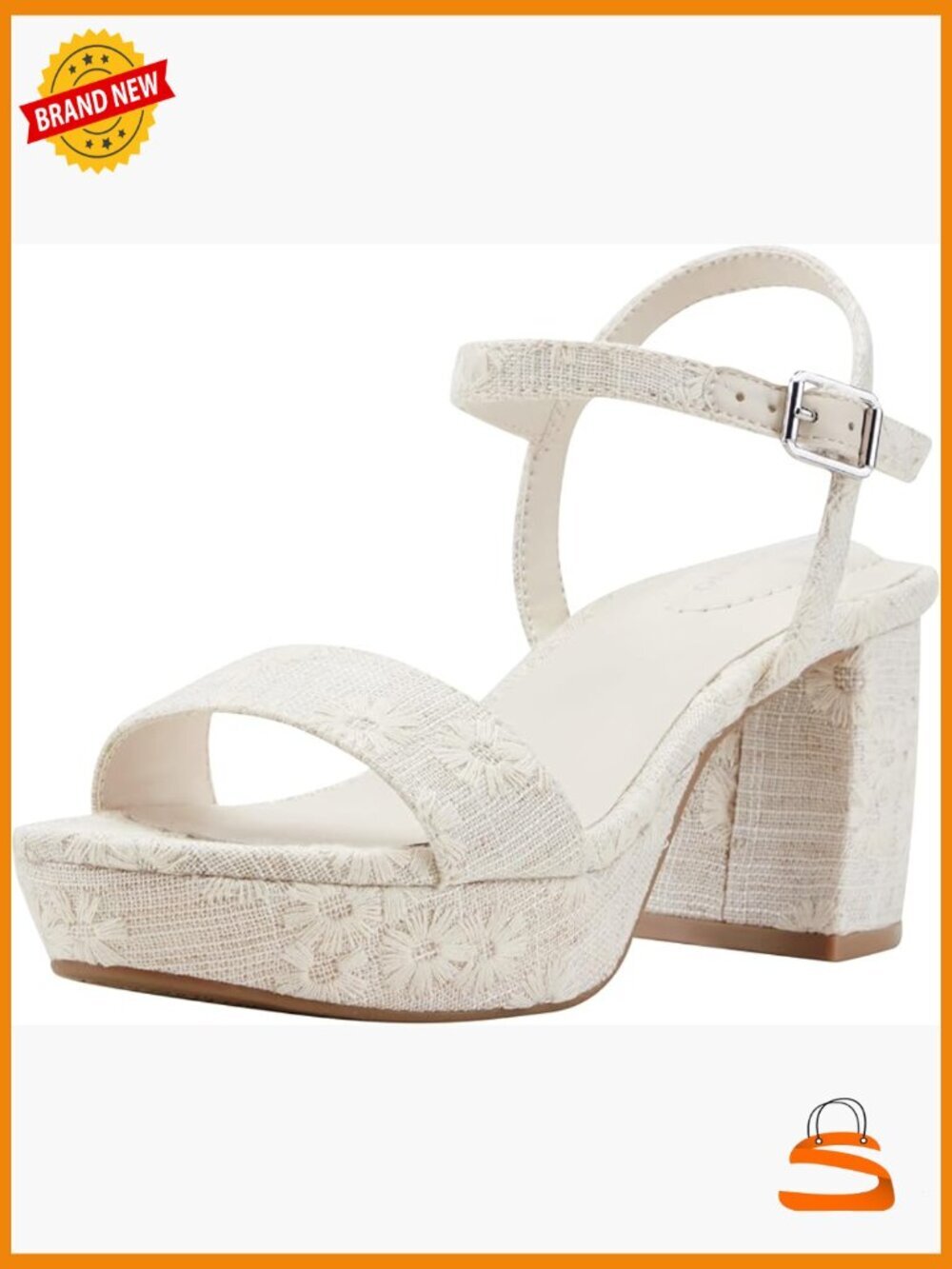 Open Toe Platform Heeled Sandals with Ankle Strap